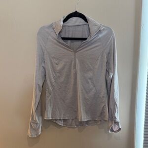 Apana Light Gray Long Sleeve Top